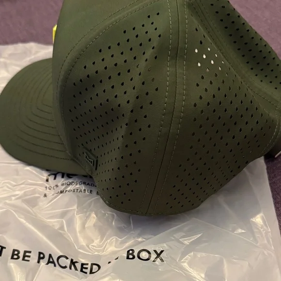 Melin Classic Odyssey Stacked Green Cap with Yellow Logo - Picture 12 of 13